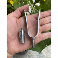 COMBO INCLUDES Stainless steel fishing rod tip with 8mm thread, 3mm thick + 8mm to 14mm aluminum con