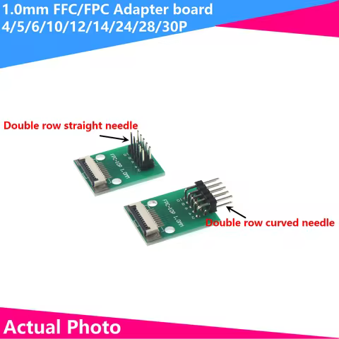 The FFC/FPC adapter plate is welded to the 1.0MM seat 1.0-2.54 and inserted into the 4P 5P 6P 8P 9P 