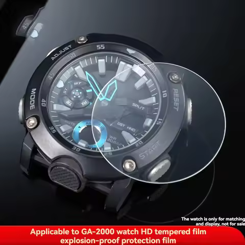 1-2PCS 9H Tempered Glass Screen Protector For Casio G Shock GA-2000/2100/2200 Watch Film GA-2300 Mir