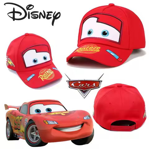 NEW Lightning McQueen spring autumn and summer children's hat cartoon Cars peaked hat sun protection