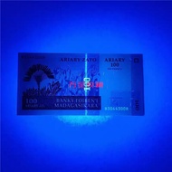 Madagascar 100 Aliari Coins Madagascar Banknotes Collection Security Single Tree+Mountain 2026.7.19z