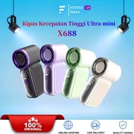 High-speed X688 Mini Portable Fan Mini 4000mAh Travel Size Fan Turbo Digital Display