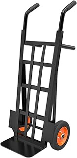 Hand Trucks HUA Heavy-duty Steel Hand Trucks, 600kg Load Capacity Trolley Cart, Multifunctional Whee