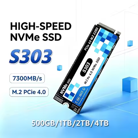 2026 S303 500GB 1TB 2TB 4TB M.2 2280 NVMe SSD PCIe 4.0 Internal Solid State Hard Disk for Laptop Des