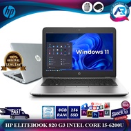 HP ELITEBOOK 820 G3 INTEL CORE I5-6200U (6TH GENERATION) 8GB RAM 256GB SSD WIFI W CAM 12.5″ HD (1366
