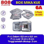 Mika 6A Clear Plastic Cake Box Food Cake Packaging VX-6 Mica Cake Box VX6 Thick Food Grade Material