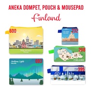 GANTUNGAN Finlandia Souvenir Wallet Pouch Mouse Pad Pin Magnet Keychain Landmark Souvenir Country Fi