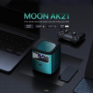 (Sapphire Green) Moon Pico Ultra Slim AK26 4K 3D-Lens Smart Projector