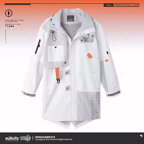 Pre-sale Honkai Impact 3 Herrscher Of Flamescion Coat Kiana Windbreaker Couple Fashion Unisex Jacket