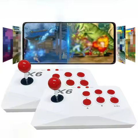 X6 Retro Video Game Console 4K HD 64GB 2.4G Wireless Double Rocker TV Game Stick 20000 Retro Games C