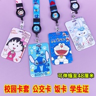 lanyard card lanyard card holder Cartoon Cartoon Card Holder Student Easy Pull Buckle Bus Card Holde