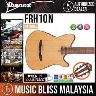 Ibanez FRH10N Thinline Nylon Acoustic-electric Guitar - Natural / Brown Sunburst / Indigo Blue Metal