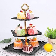 Aesthetic Fruit Cake Rack 3 Tier Tea Party Tier Rack European Style dt-0