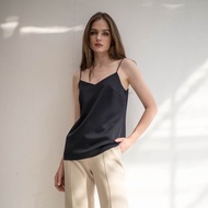 TIYA SILK CAMISOLE 4 สี เสื้อสายเดี่ยวผ้าซิลค์ดัชเชสมีซับใน PRE-ORDER 10 DAYS