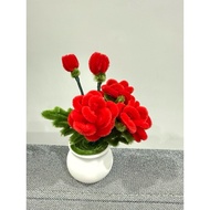 Handmade Fussy Wire Flower - Roses