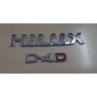 Toyota HILUX Emblem Logo Badge (HILUX+D4D) Set. Part BARU dan ORIGINAL.