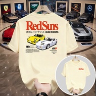 Initial D Akagi RedSuns FC3S FD3S Men's T-Shirt Cotton Combed 24s JDM Streetwear 7 Colors