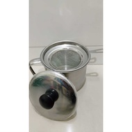 Oil Pot Strainer/ 1 liter Stainless Steel Cooking Oil Container + Cardboard/ Oil Storage Container +
