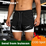 Northhike Men's 2 in 1 Running Shorts Quick Dry Gym Training Shorts for Men Workout Jogging Cycling