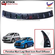 Perodua Myvi Lagi Best Icon (2nd Gen) Vortex Generator Shark Fin Aerodynamic Rear Top Roof Diffuser 