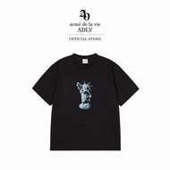 ADLV [acme de la vie] เสื้อยืด Oversize รุ่น Ac Bear Statue Of Liberty Short Sleeve T-Shirt Black (5