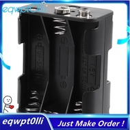 eQQDouble Side Spring 6 x 1.5 V AA Battery Holder Case Box Black