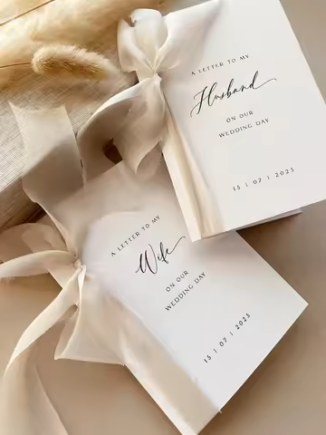 BRONTË - Wedding Letters to My Bride, Groom | Books Set | Write Letter to Husband to Be | Wife to be