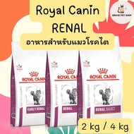 อาหารแมว Royal Canin Early Renal / Renal อาหารประกอบการรักษาโรค แมวโรคไตระยะเริ่มต้น และแมวโรคไต 2 kg และ 4 kg