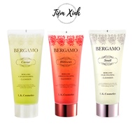 Sữa rửa mặt trắng da Bergamo chiết xuất Hoa Râm Bụt Tinh Chất Ốc Sên và Trứng Cá Tầm Hibiscus Snail