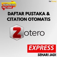 Jasa Bikin Daftar Pustaka Otomatis Zotero EXPRESS | Citation | Sitasi | Zotero Mendeley