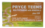 PRYCE TEENS Multivitamins with Minerals plus CGF  FOOD SUPPLEMENT Box of 50 Capsules
