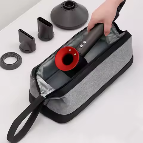 Portable Hair Dryer Storage Bag Waterproof Dustproof Hair Straightener Organizer Case Travel Shockpr
