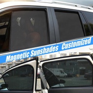Magnetic Side Window Sunshades For Hyundai Kona OS Kauai 2017 - 2024 EV Hybri Door Car Window Curtain Mesh Auto Accessories