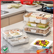 [YW]✯Snack Box Stackable Meal Prep Container with Lids Clear Plastic Food Storage Box Compact Meal P