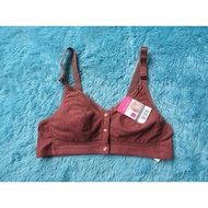 WIRELESS BRA FELANCY 072- 02003 FRONT BUTTON BRA MAR PNK SIZE 38B (B85) 40B (B90)