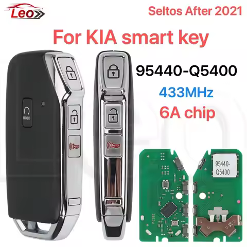 Leo PN:95440-Q5400 For KIA Seltos 2021 2022 2023 2024 433MHz 6A-chip Smart remote key 4button Cutabl