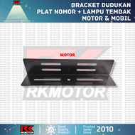 Dudukan Lampu LED Bracket Tembak Braket Tanduk Bumper Plat Nomor Mobil Motor