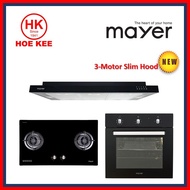 (BULKY) Mayer MMGH222 Glass / MMSS222 Stainless Steel Hob + Mayer MMSIA900HS / MMSIA900HS BK Slimlin
