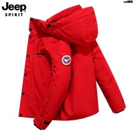 Down Jacket Trendy/ Hooded Jacket Winter JEEP Thickened Outdoor JEEP Down Jacket Short Men Men