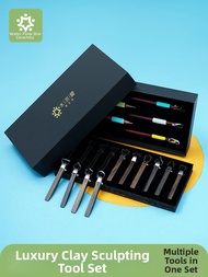 Luxury Set Pottery Tools Texture Carving Sculpting