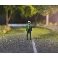 Miniature Pilothg with 1 Scale Helmet, Diorama, Airport, Airplane, Action Figure - H3D