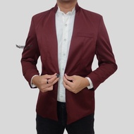 Cool blazer jacket for men maroon