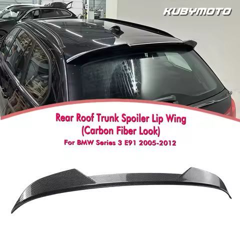 Roof Spoiler Rear Trunk Lid Spoiler Wing Lip For BMW 3 Series E91 2005-2012 Touring