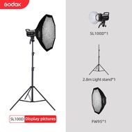 SL100D SL-100D 100W 5600K ABJKO Godox รุ่นสีขาวหน้าจอ LCD แฟลชวิดีโอ LED เอาต์พุตต่อเนื่องไฟสตูดิโอ 