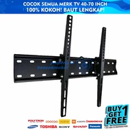 GANTUNGAN LED LCD TV Bracket 32 43 55 50 40 42 60 49 65 70 75 Inch Guaranteed to Fit 32 - 75 In 2 Wa