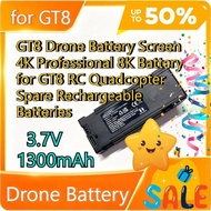 3.7V 1300mAh GT8 Drone Battery Screen 4K Professional 8K Battery for GT8 RC Quadcopter Spare Recharg