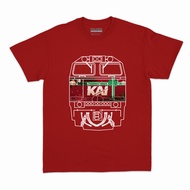 Railindo - T-Shirt Adult/ CC206 Special Livery Nataru 2022 - CC206 Nataru 2022 (Mono)