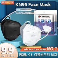 ZENGLIU KN95 Face Mask 50PCS KN95 Mask 口罩 5 Layers Protection Anti-Virus Mask Medical Grade Protecti