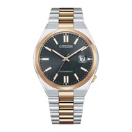 Automatic Black Dial Two-Tone Men's Watch NJ0154-80H