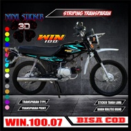 TRANSPARENT HONDA WIN 100 Striping Sticker Variations Sticker list body motorbike HONDA WIN 100 COOL